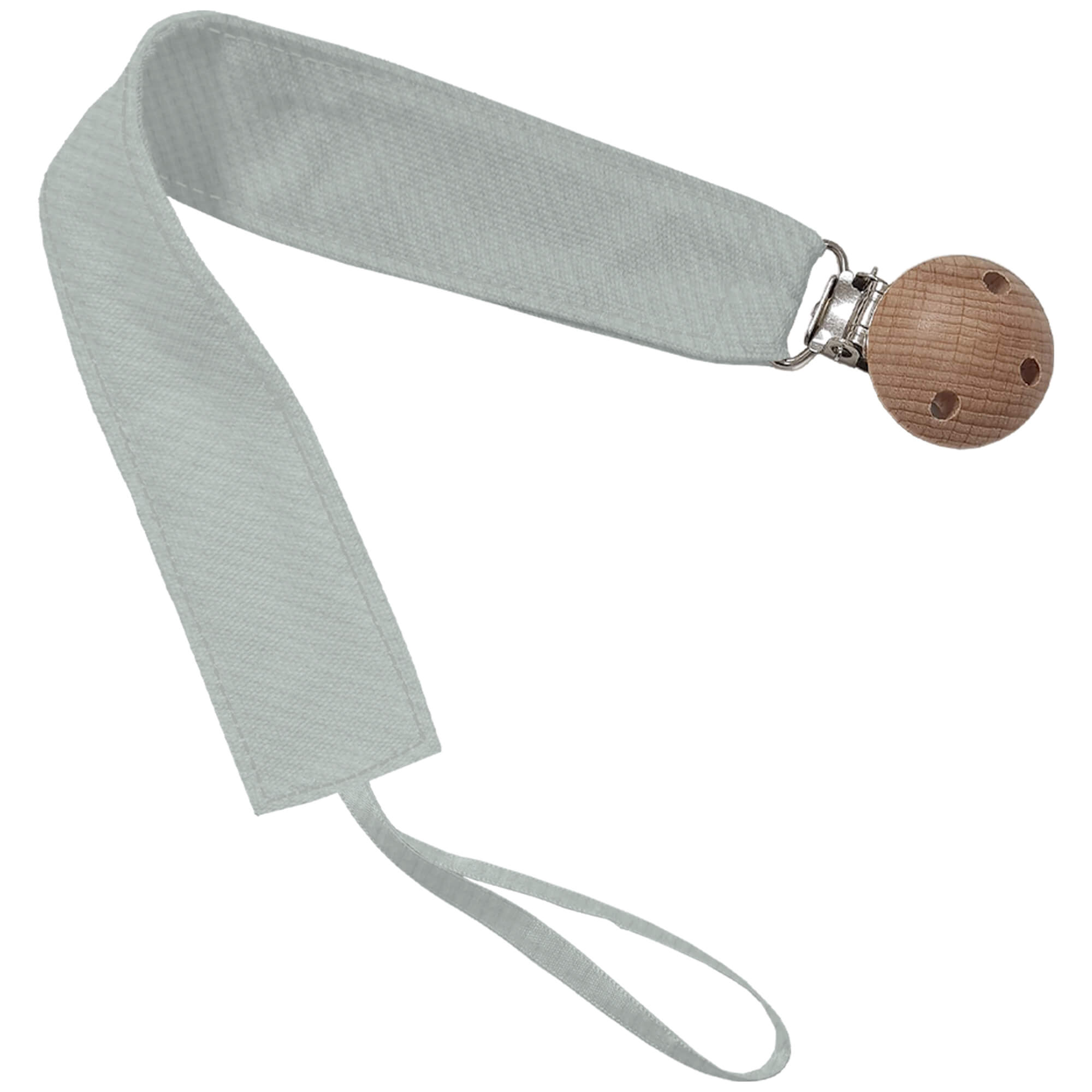 Pinza de Chupete en tejido bambula de algodón; Bambula menta