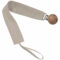 Pinza de Chupete en tejido bambula de algodón; Bambula tostado