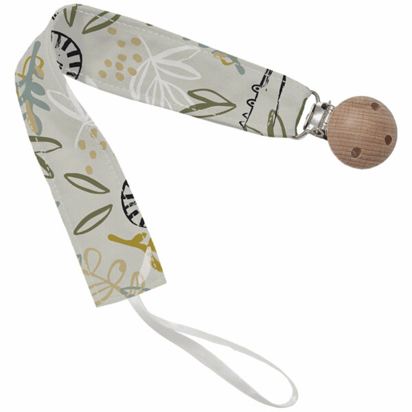 Pinza de Chupete en tejido villela estampada colección Marco