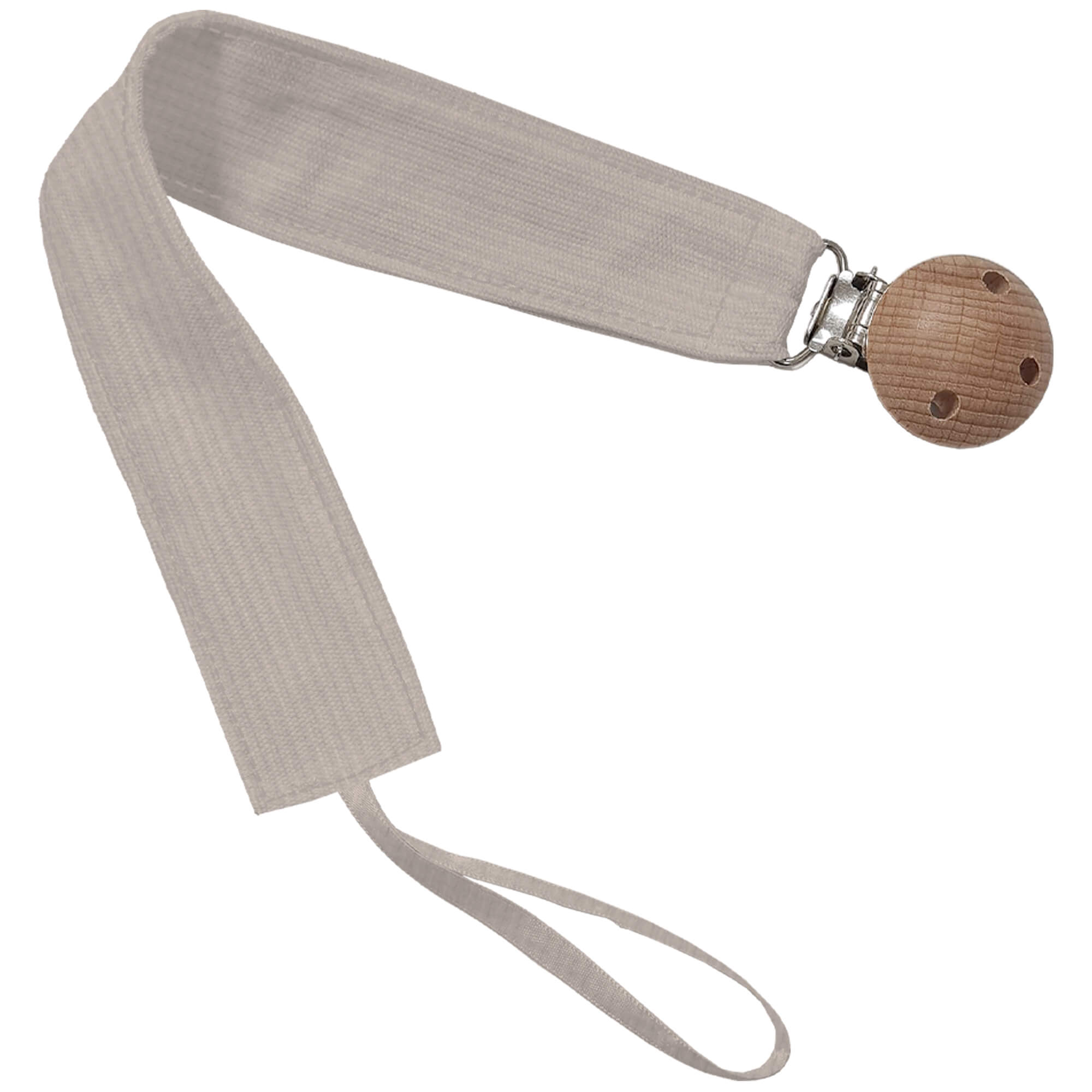 Pinza de Chupete Puzzle tostado Pinza de Chupete en tejido piqué de algodón; Puzzle tostado