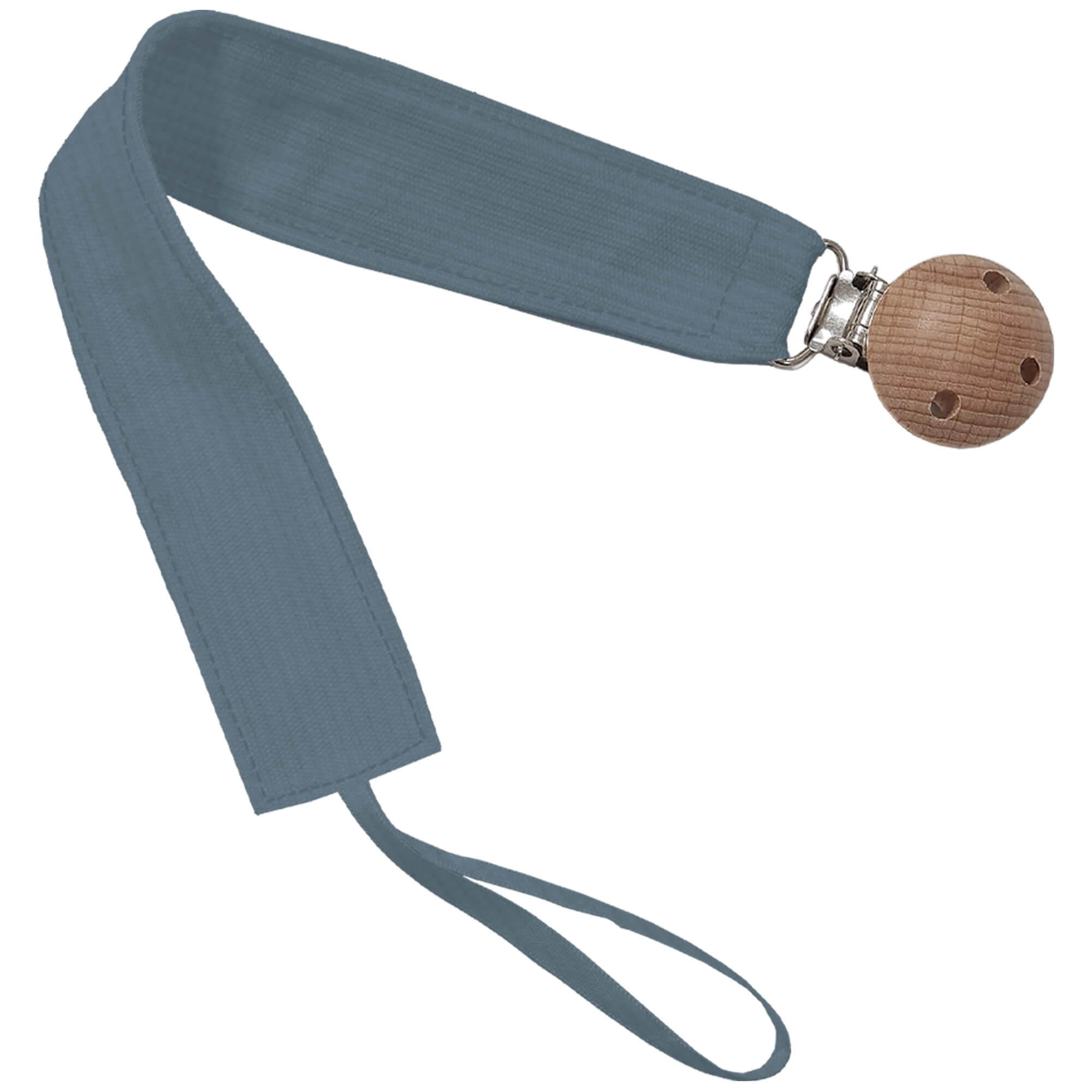 Pinza de Chupete en tejido piqué de algodón; Serker azul