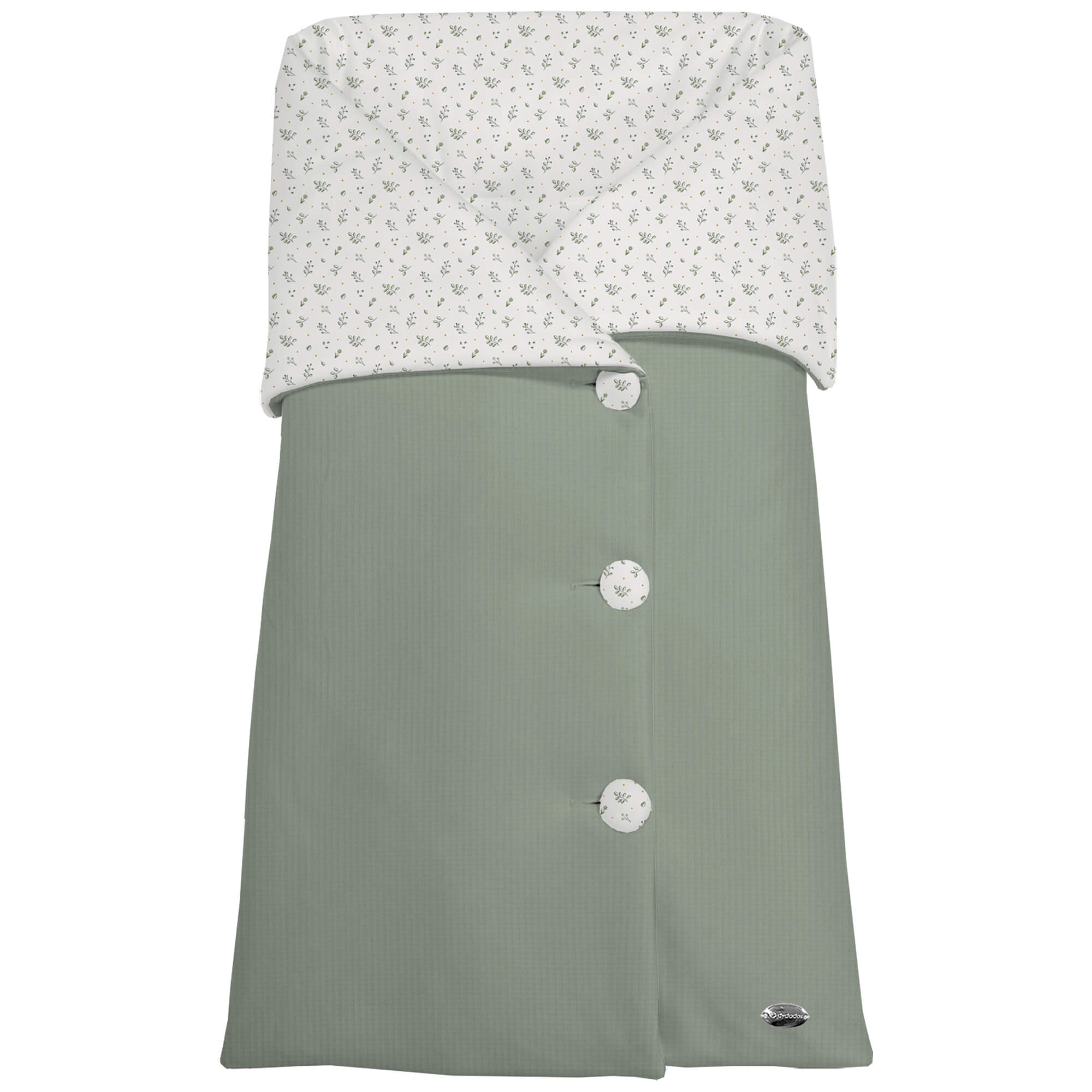 Saco arrullo puzzle verde villela Luan Saco arrullo en tejido puzzle verde