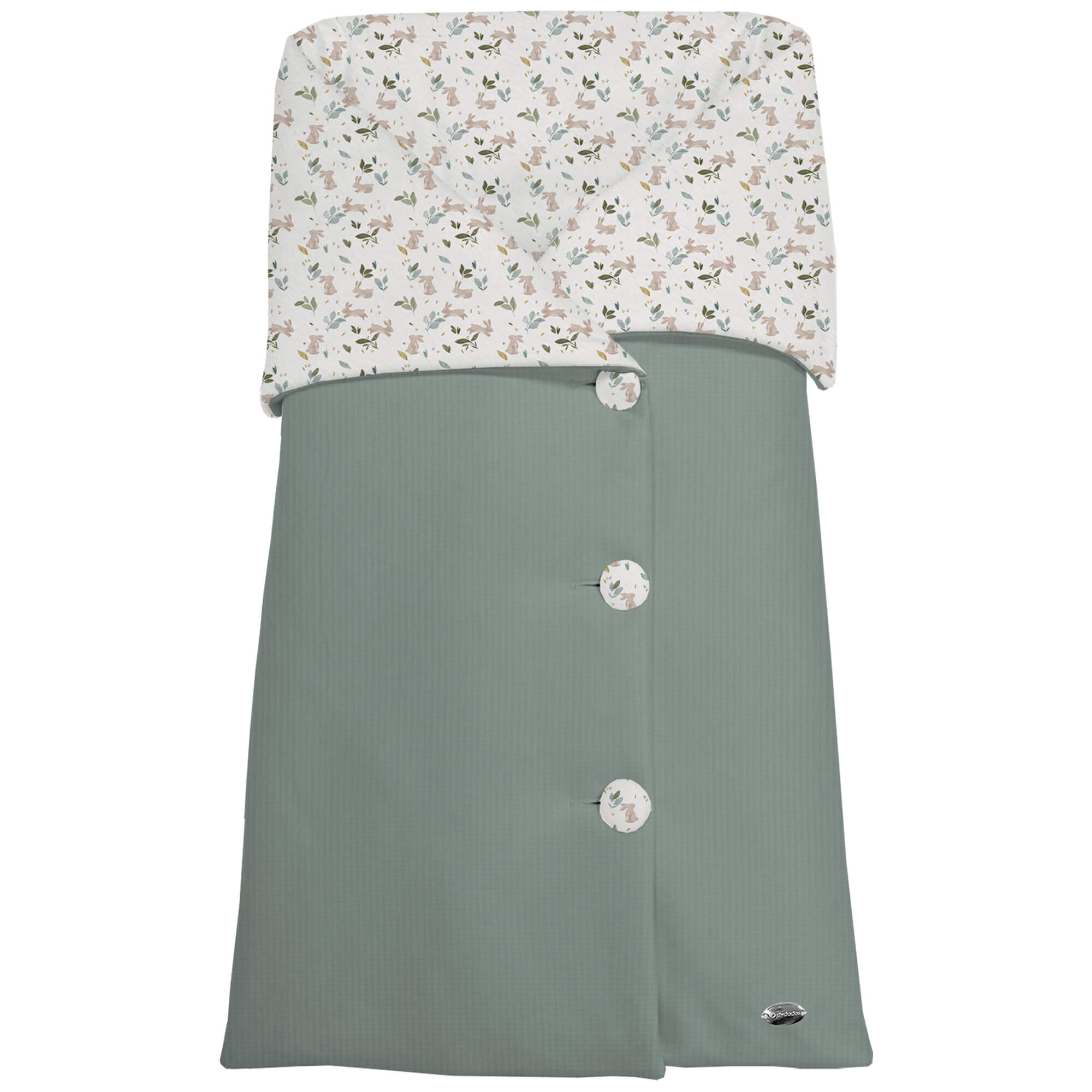 Saco arrullo serker verde villela Altea Saco arrullo en tejido serker verde