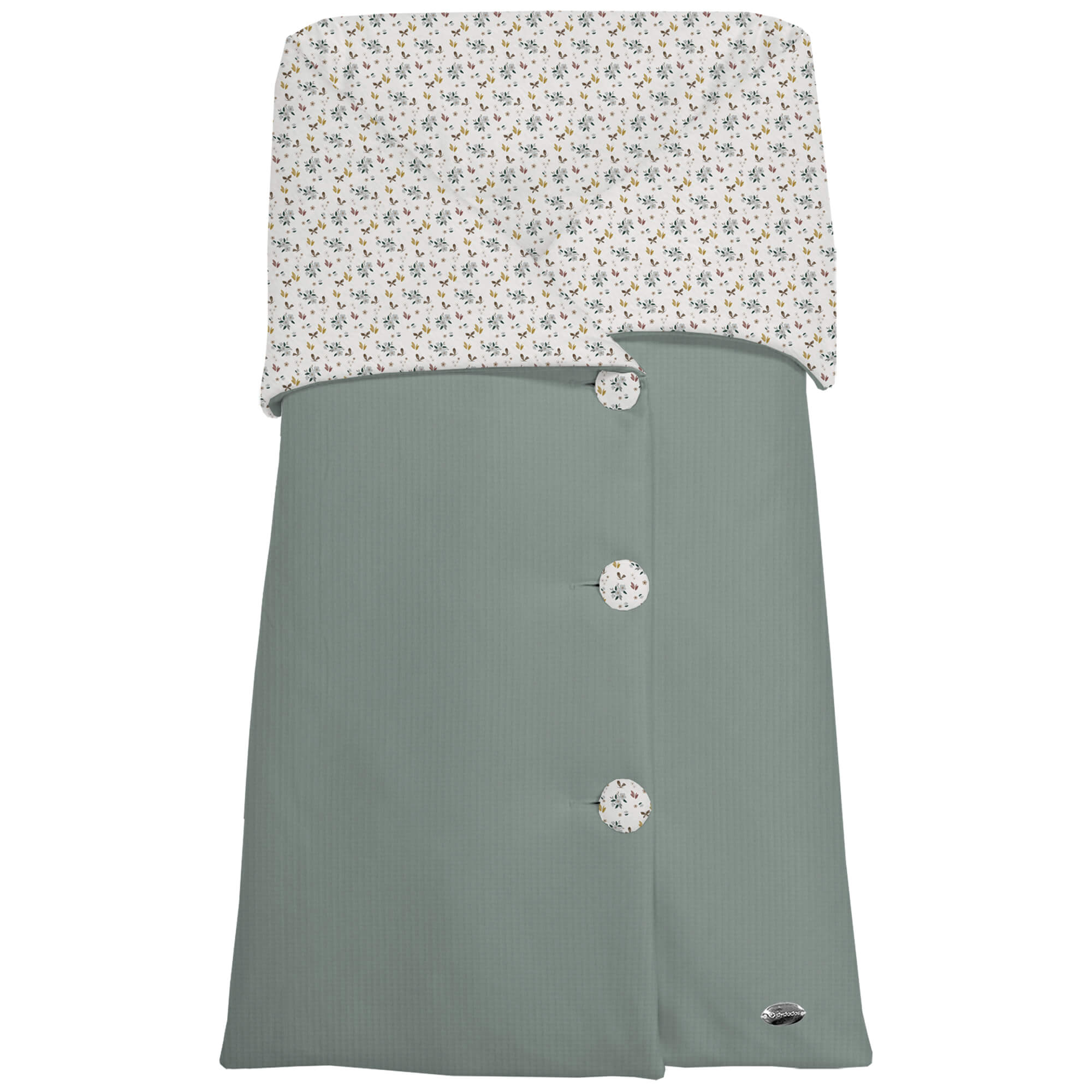 Saco arrullo serker verde villela Zoe Saco arrullo en tejido serker verde