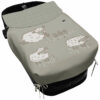 Saco Capazo con Colcha Lazos tejido impermeable muy calentito estampado Doly. Para el interior pelo estampado Vichy Doly