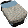 Saco Capazo con Colcha Lazos tejido impermeable muy calentito estampado Daren. Para el interior pelo liso color duke