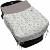 Saco Capazo con Colcha Lazos en polipiel muy suave estampado Benny. Para el interior pelo liso color arena