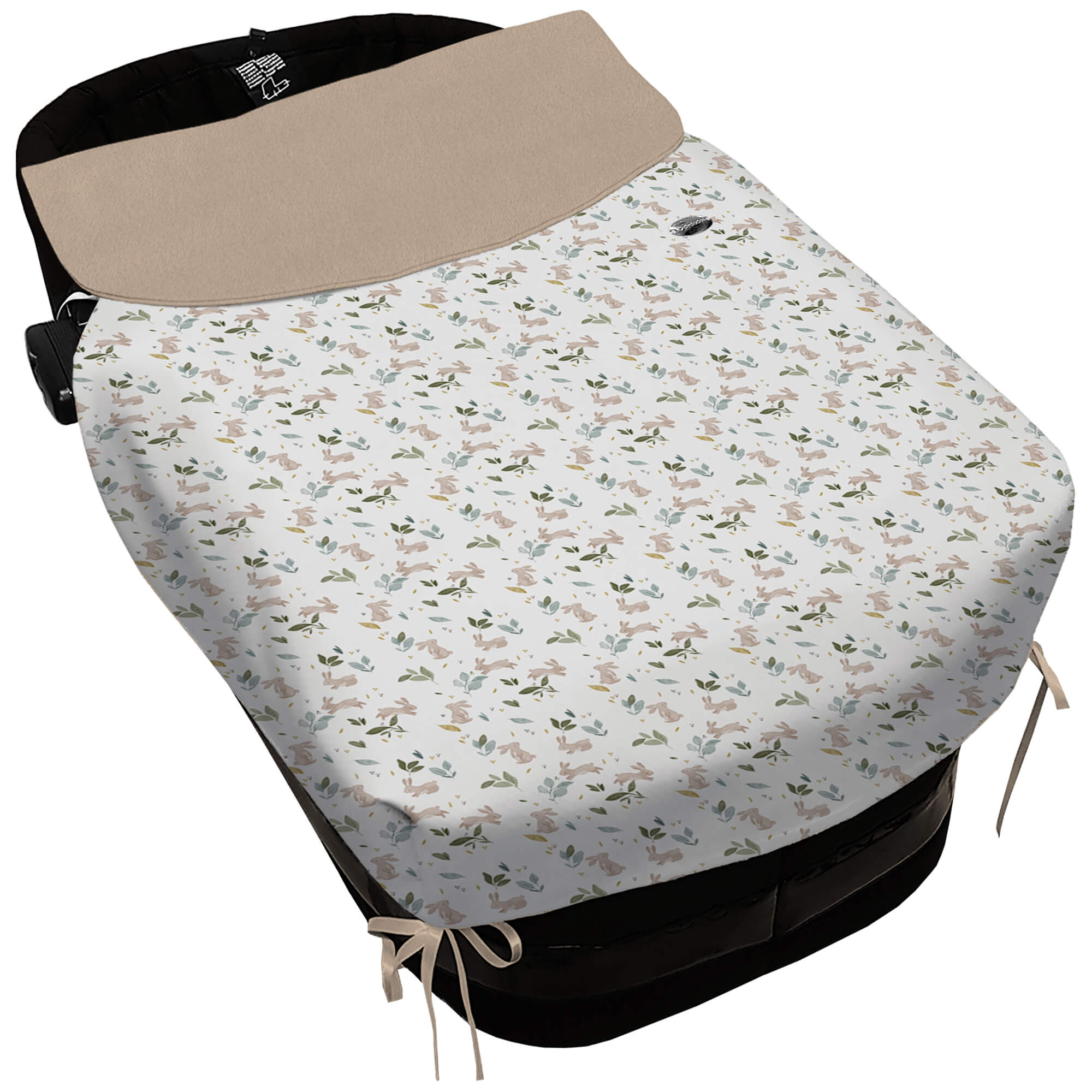 Saco Capazo con Colcha Lazos en polipiel estampado Cristel. Interior pelo liso color marfil Saco Capazo con Colcha Lazos en polipiel muy suave estampado Cristel. Para el interior pelo liso color marfil