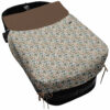 Saco Capazo con Colcha Lazos en polipiel muy suave estampado Daren. Para el interior pelo liso color marrón