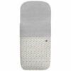 Saco para capazo en tejido estampado impermeable con el interior en pelo gris perla Gala