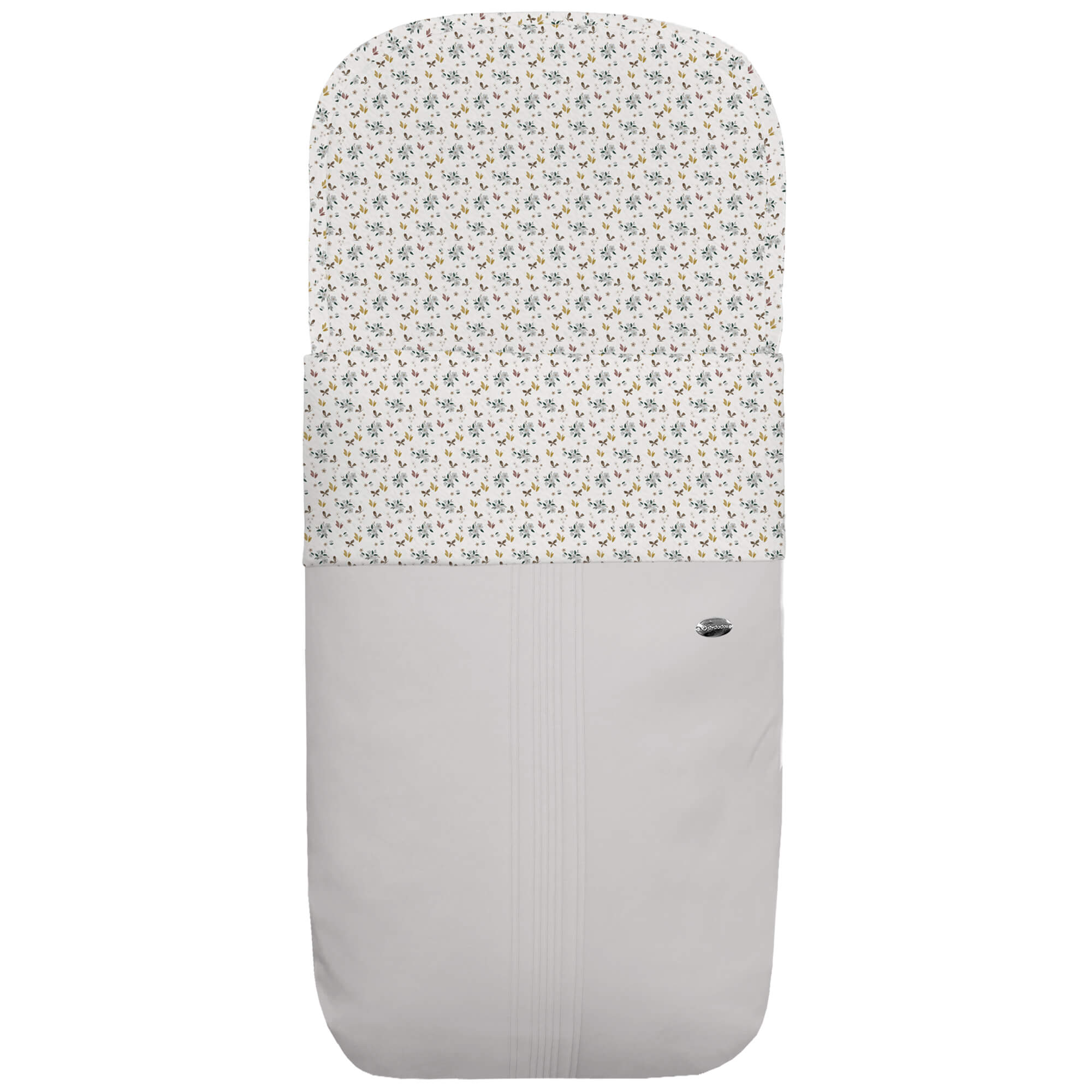 Saco capazo polipiel jaretas gris pelo Zoe Saco para capazo en polipiel jaretas gris con el interior en pelo estampado Zoe
