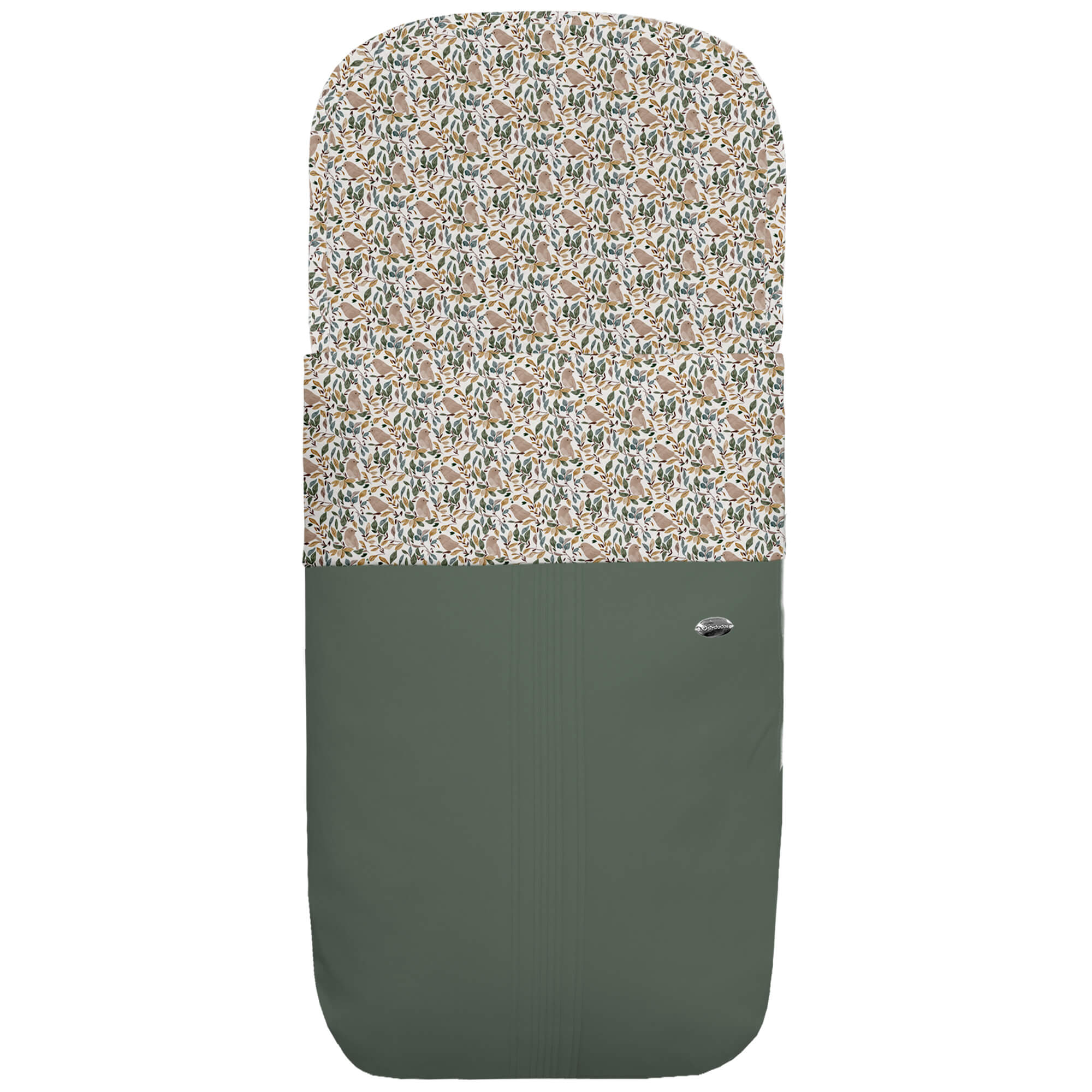 Saco capazo polipiel jaretas verde pelo Dylan Saco para capazo en polipiel jaretas verde con el interior en pelo estampado Dylan