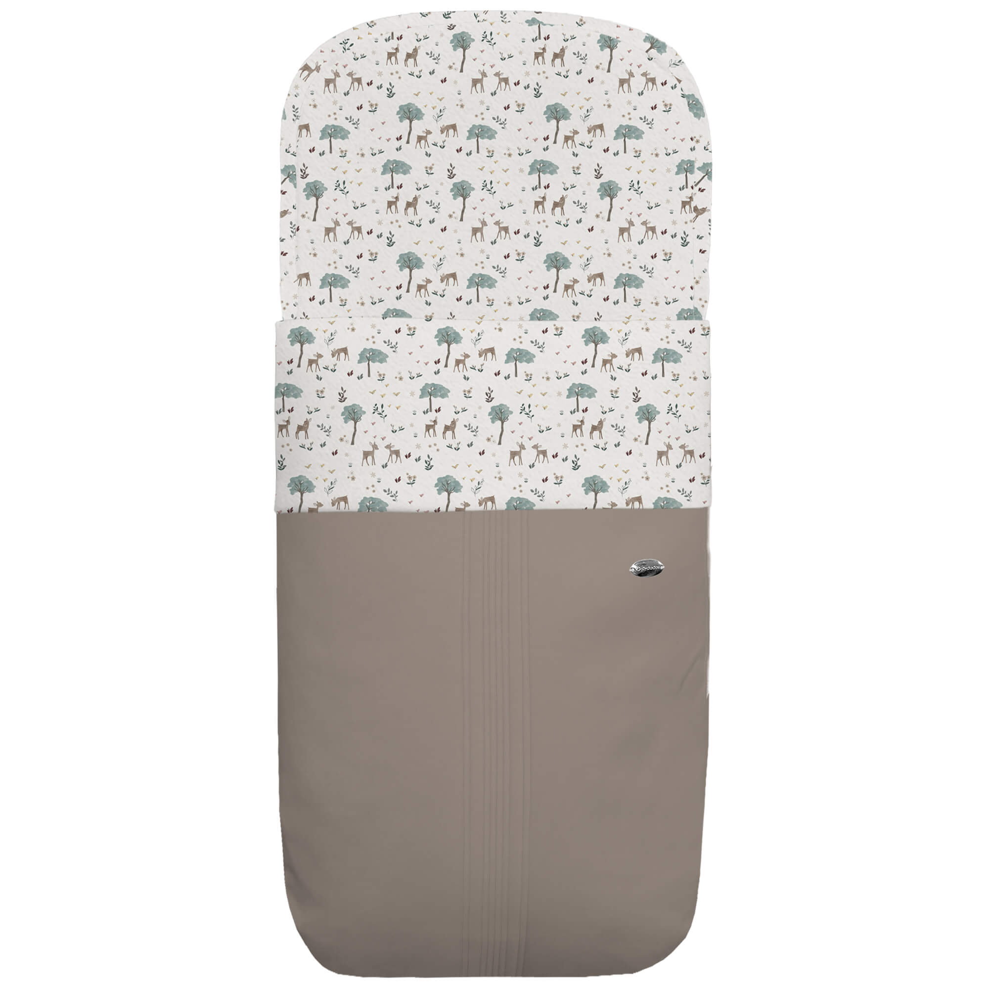 Saco capazo polipiel jaretas visón pelo Bambi Saco para capazo en polipiel jaretas visón con el interior en pelo estampado Bambi