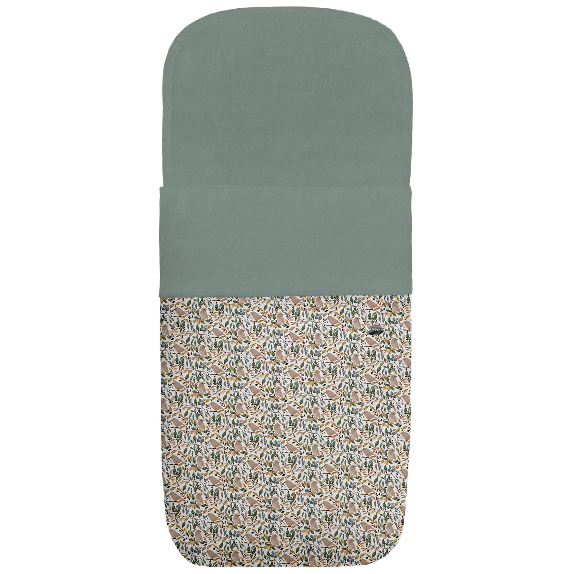 Saco capazo polipiel pelo verde safia Daren Saco para capazo en polipiel con el interior en pelo verde safia Daren