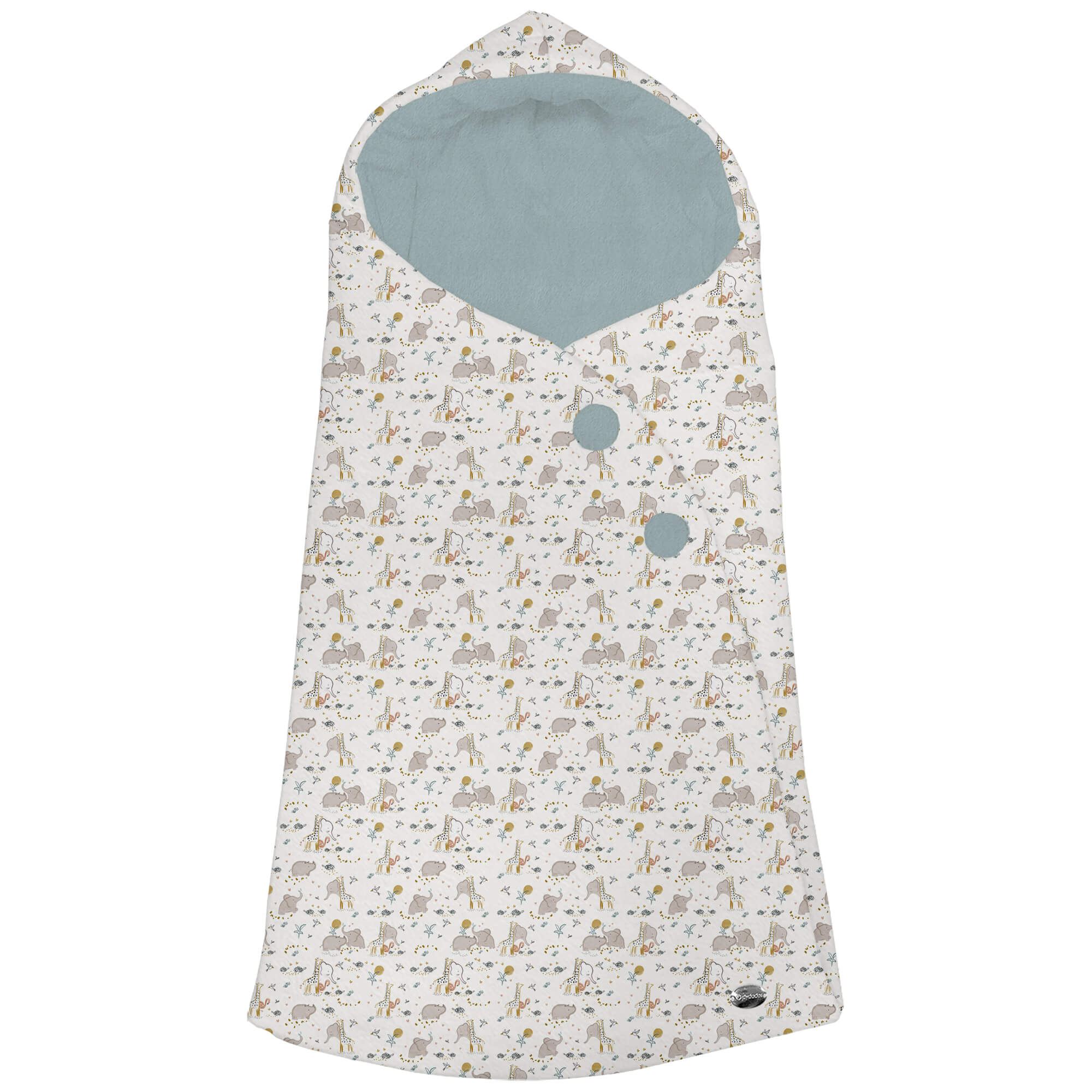 Saco capucha pelo azuleto Guillen Saco capucha en tejido