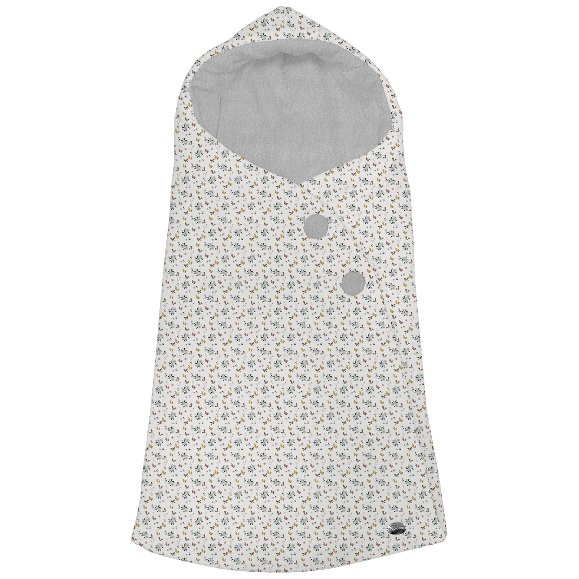 Saco capucha pelo gris perla Gala Saco capucha en tejido