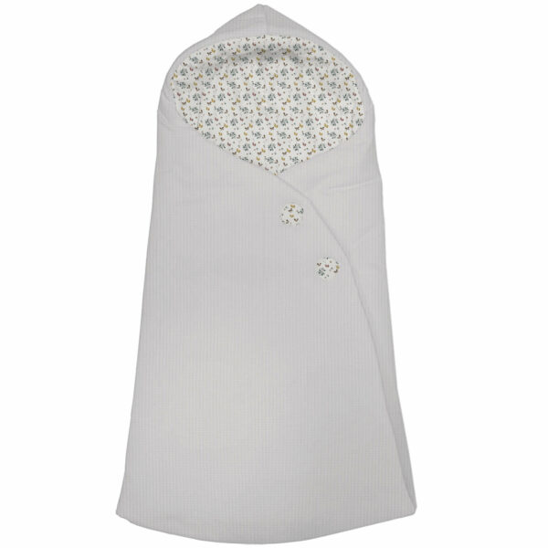 Saco capucha en tejido puzzle gris