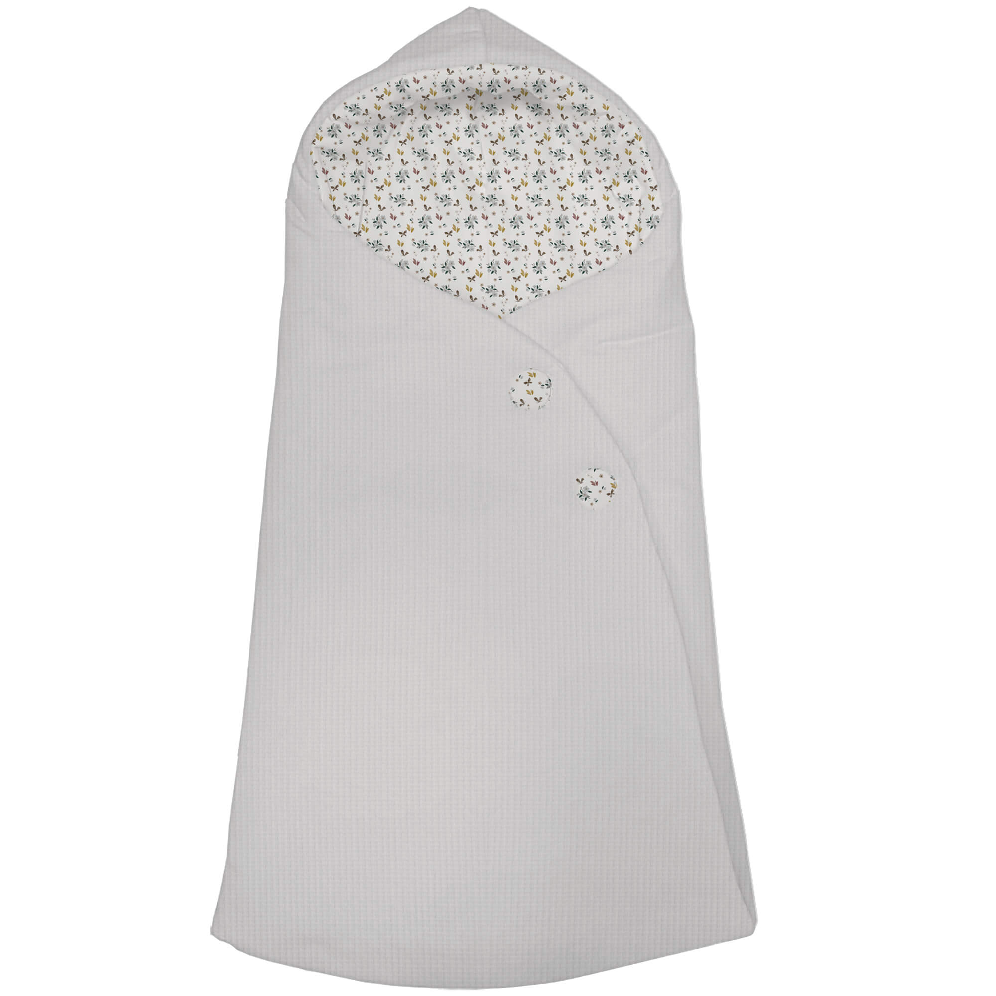 Saco capucha puzzle gris pelo Zoe Saco capucha en tejido puzzle gris