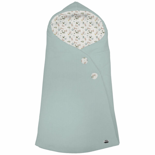 Saco capucha en tejido serker menta