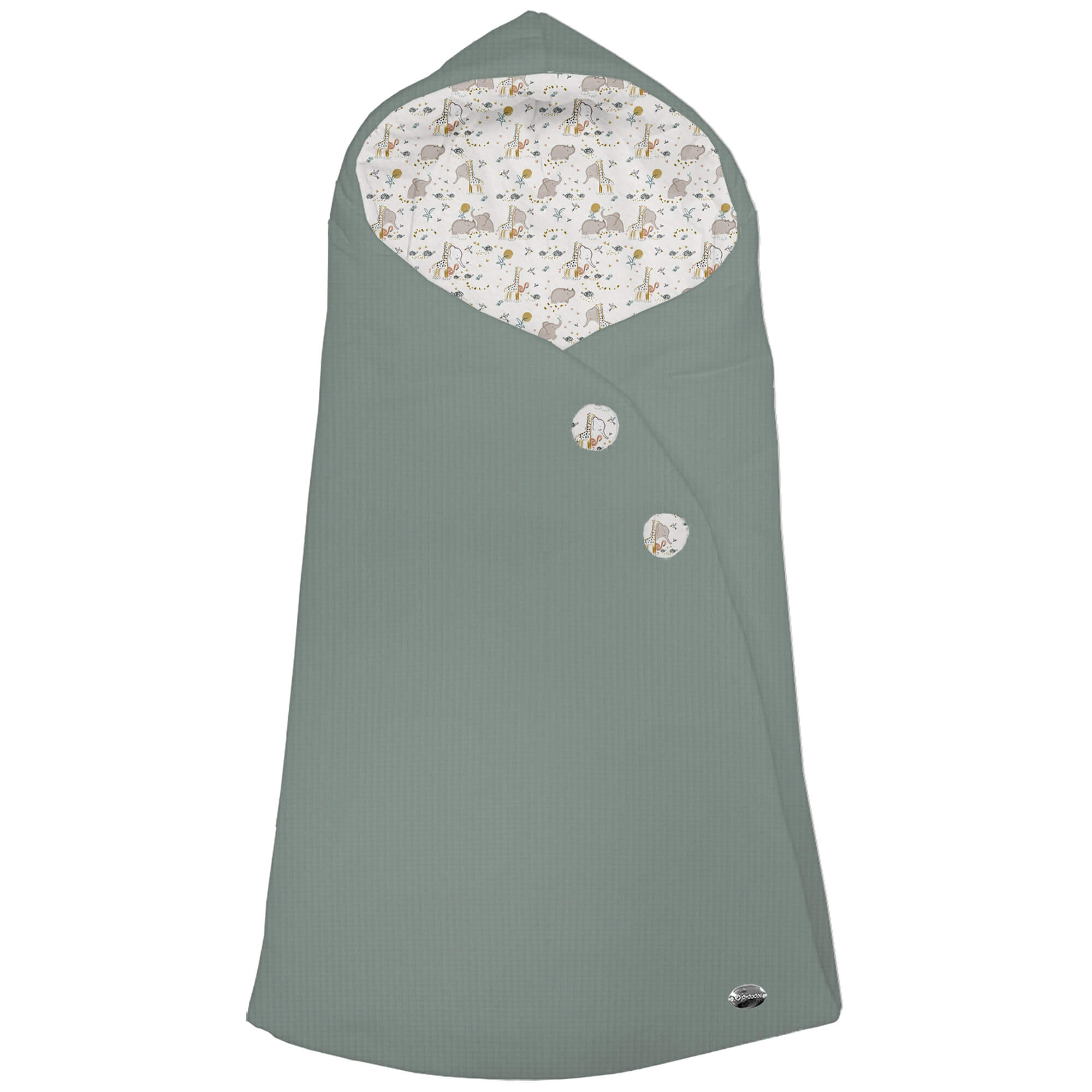 Saco capucha puzzle tostado villela Erick Saco capucha en tejido puzzle tostado