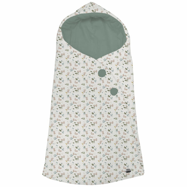 Saco capucha en tejido