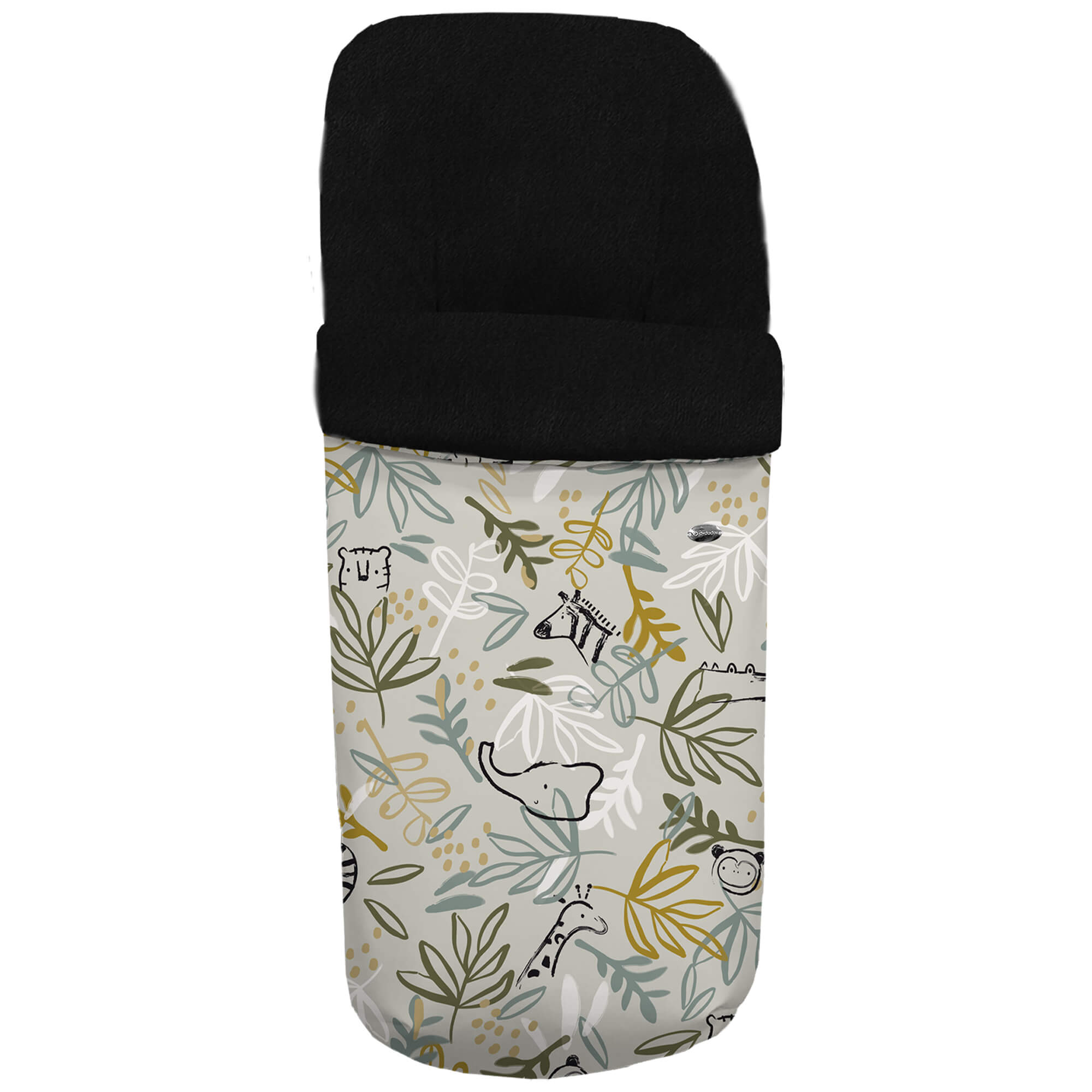 Saco para silla Marco modelo gemelar en tejido estampado impermeable con el interior en pelo negro