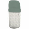 Saco para silla Gala modelo gemelar en tejido estampado impermeable con el interior en pelo verde safia