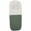 Saco para silla modelo gemelar en tejido polipiel jaretas verde con el interior en pelo estampado Zoe