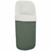 Saco para silla modelo gemelar en tejido polipiel pespuntes verde con el interior en pelo estampado Luan