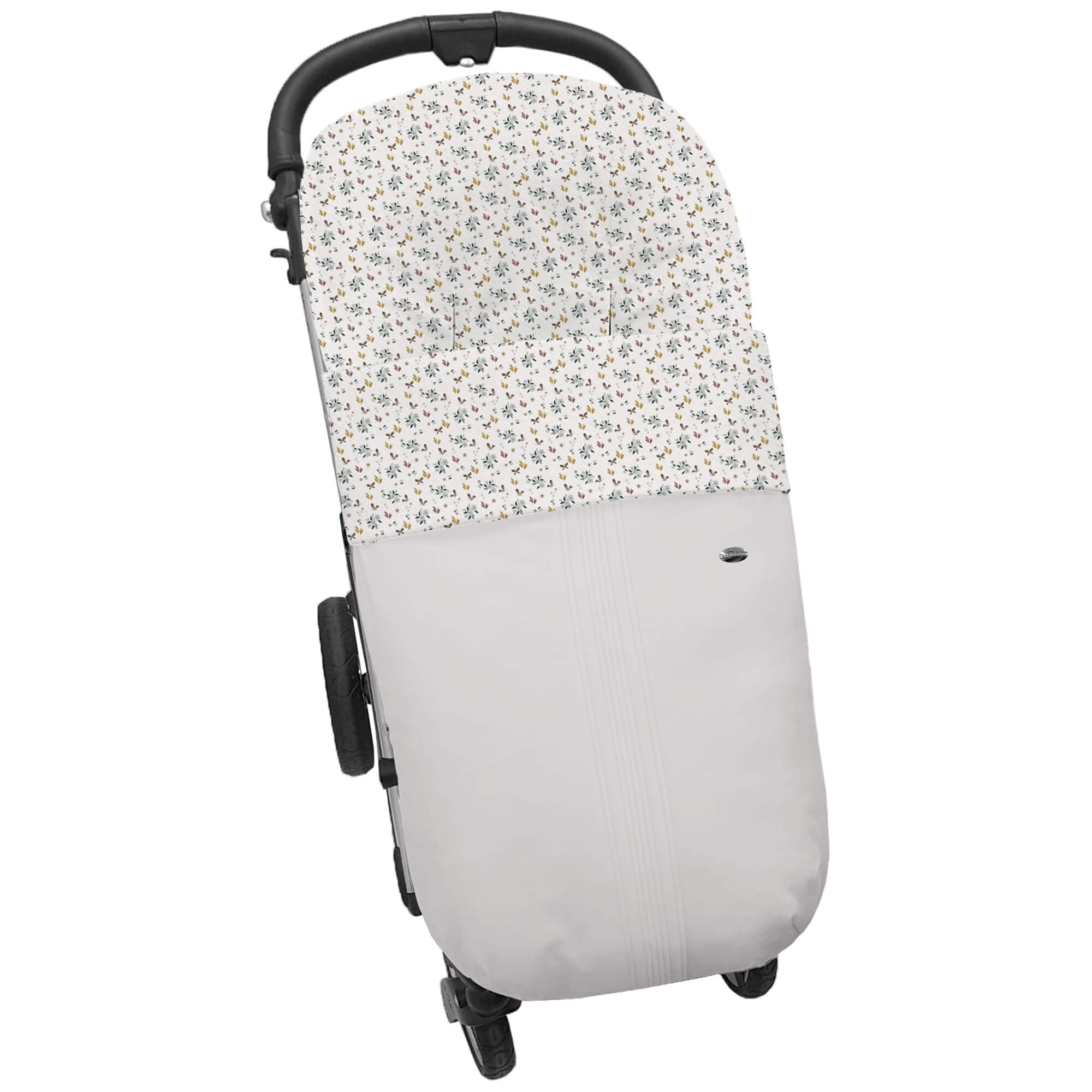 Saco para silla modelo global en tejido polipiel jaretas gris con el interior en pelo estampado Zoe