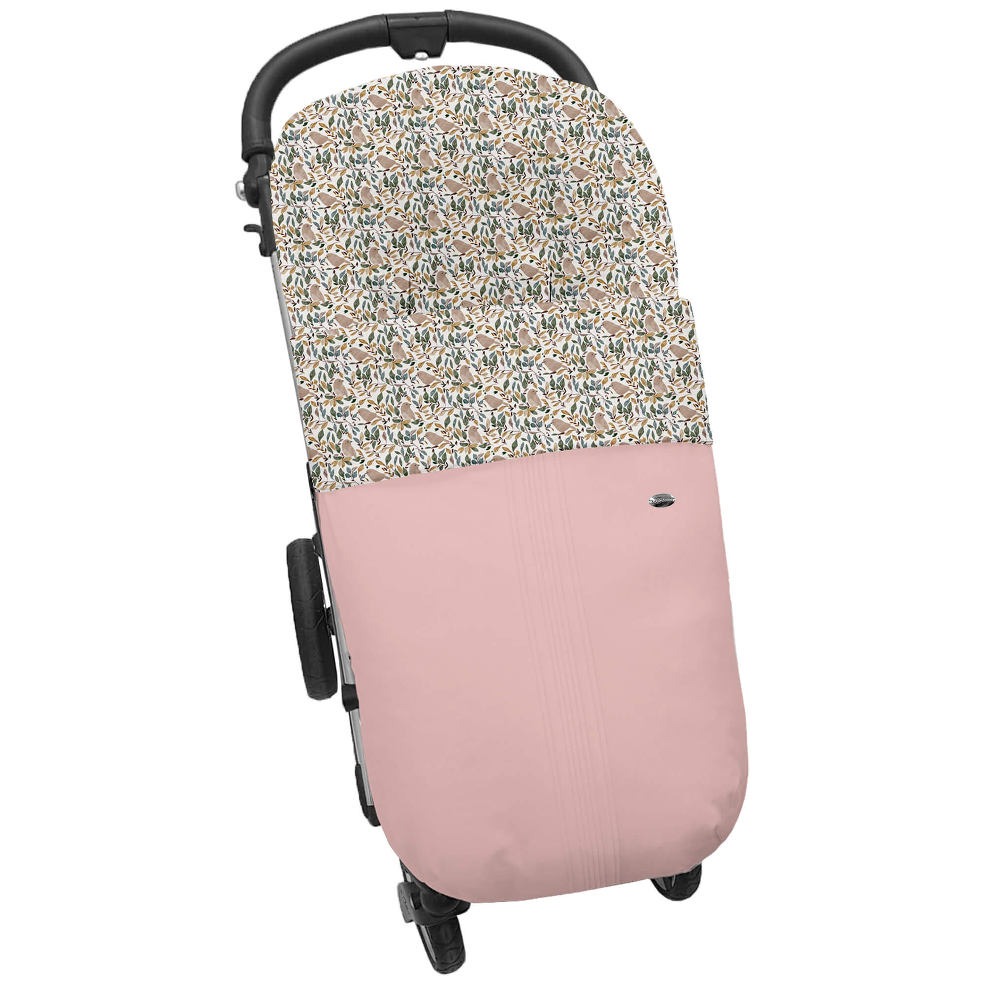 Saco para silla modelo global en tejido polipiel jaretas rosado con el interior en pelo estampado Dylan