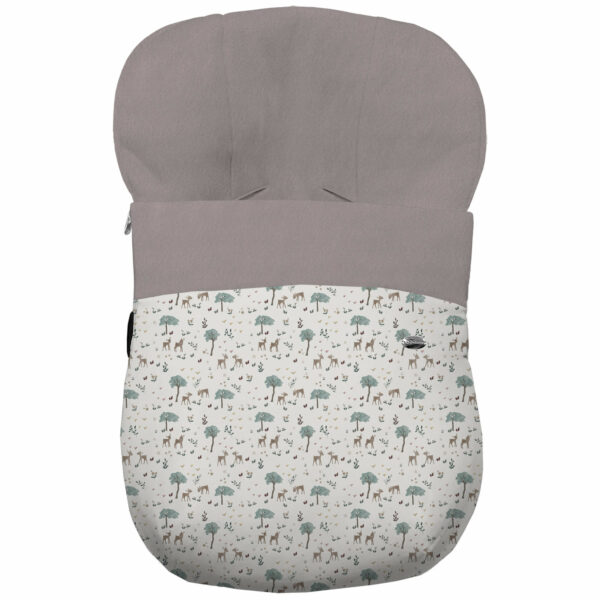 Saco Grupo Cero en tejido estampado impermeable muy calentito Benny. Para el interior pelo liso color arena