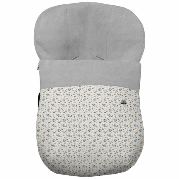 Saco Grupo Cero en tejido estampado impermeable muy calentito Gala. Para el interior pelo liso color gris perla