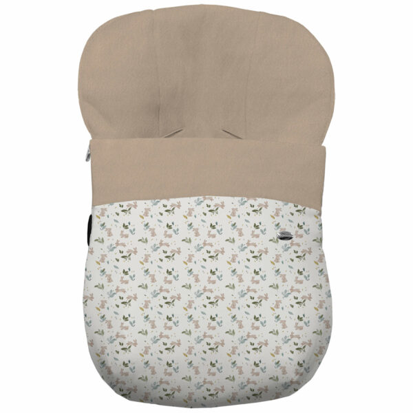 Saco Grupo Cero en tejido estampado impermeable muy calentito Cristel. Para el interior pelo liso color marfil