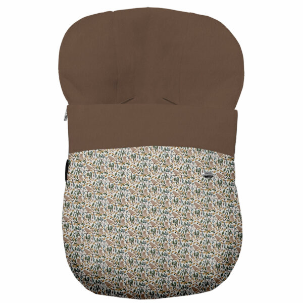 Saco Grupo Cero en tejido estampado impermeable muy calentito Daren. Para el interior pelo liso color marrón