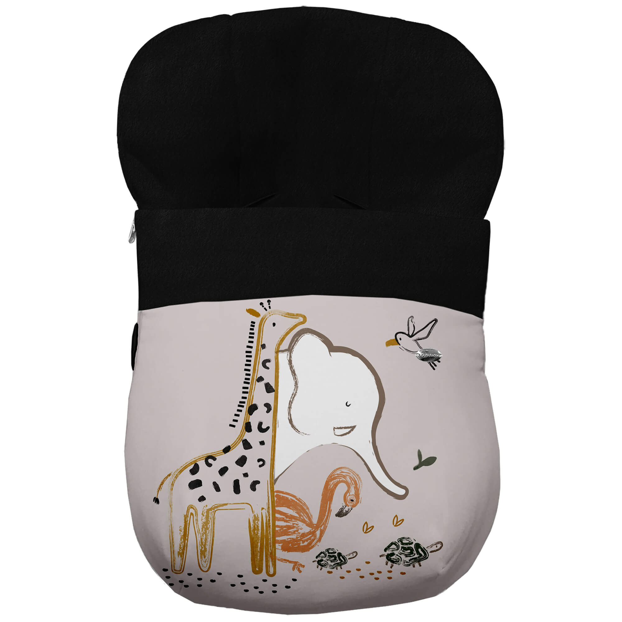 Saco Grupo Cero en tejido estampado impermeable muy calentito Leroy Para el interior pelo liso color negro