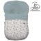 Saco Grupo Cero Modular en tejido estampado impermeable muy calentito Benny. Para el interior pelo liso color azuleto