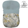 Saco Grupo Cero Modular en tejido estampado impermeable muy calentito Marco Para el interior pelo liso color azuleto