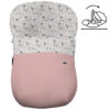 Saco Grupo Cero Modular en tejido polipiel muy suave con jaretas en color rosado. Para el interior pelo estampado Bambi