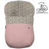 Saco Grupo Cero Modular en tejido polipiel muy suave con jaretas en color rosado. Para el interior pelo estampado Dylan