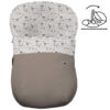 Saco Grupo Cero Modular en tejido polipiel muy suave con jaretas en color visón. Para el interior pelo estampado Bambi
