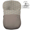 Saco Grupo Cero Modular en tejido polipiel muy suave con jaretas en color visón. Para el interior pelo estampado Dylan