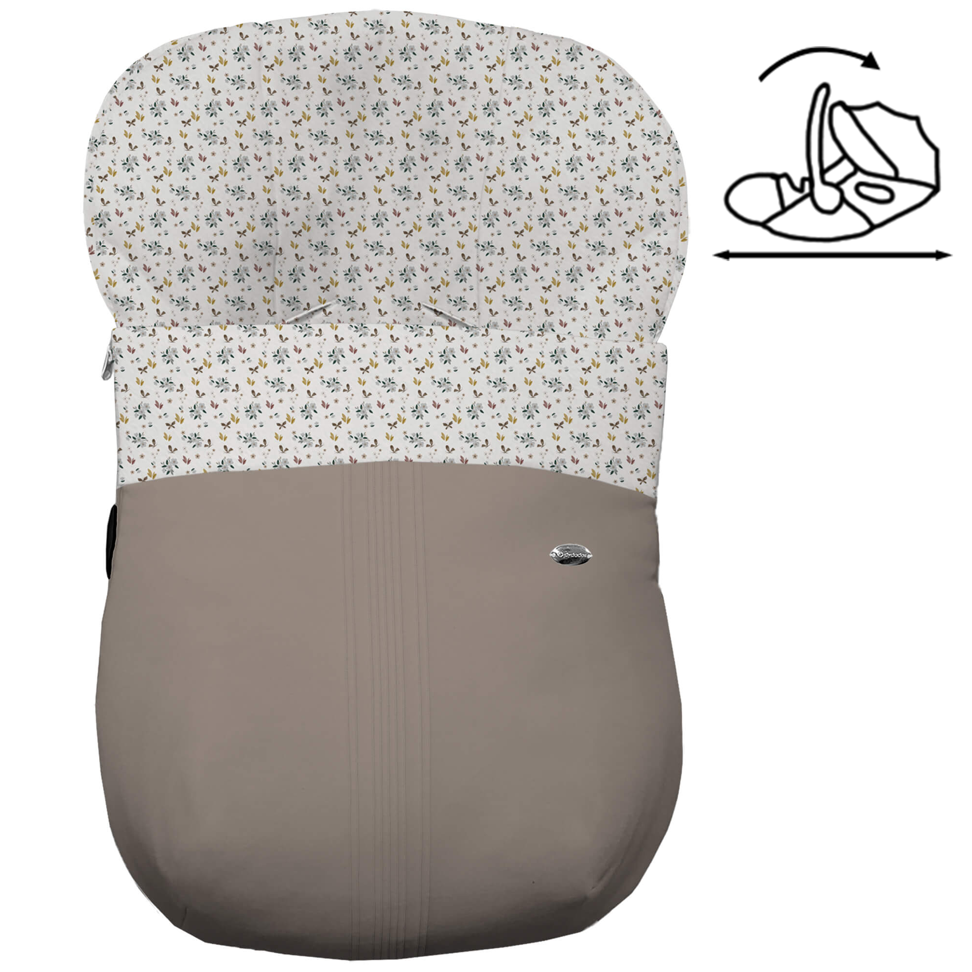 Saco Grupo Cero modular polipiel jaretas visón pelo Zoe Saco Grupo Cero Modular en tejido polipiel muy suave con jaretas en color visón. Para el interior pelo estampado Zoe