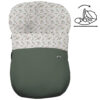 Saco Grupo Cero Modular en tejido polipiel muy suave con pespuntes en color verde. Para el interior pelo estampado Altea