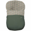 Saco Grupo Cero en tejido polipiel muy suave con jaretas en color verde. Para el interior pelo estampado Dylan