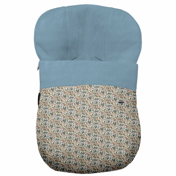 Saco Grupo Cero en tejido polipiel estampada muy suave Daren. Para el interior pelo liso color duke