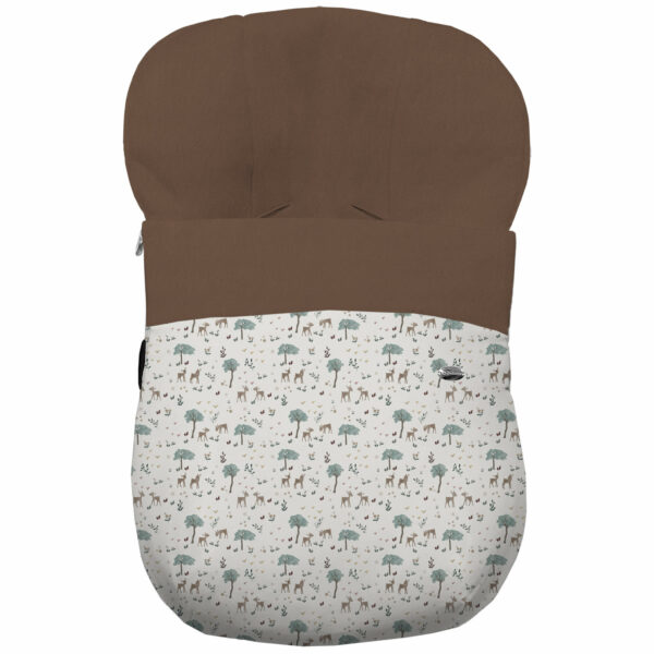 Saco Grupo Cero en tejido polipiel estampada muy suave Benny. Para el interior pelo liso color marrón