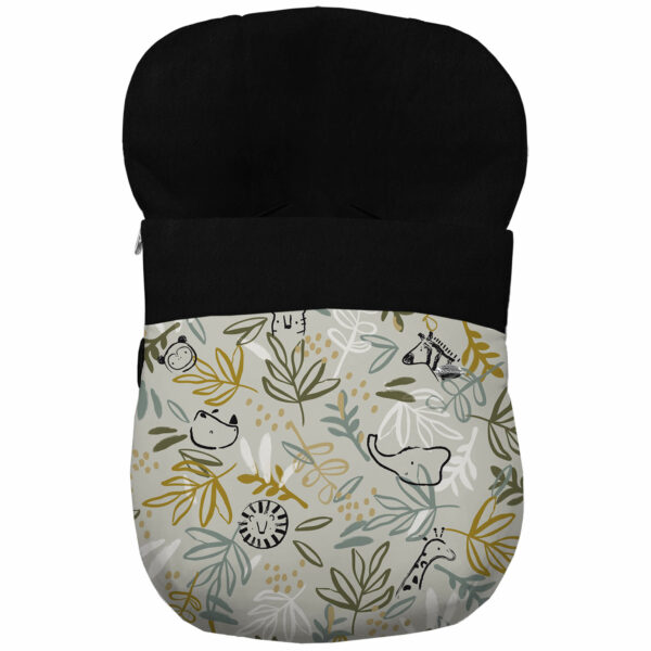 Saco Grupo Cero en tejido polipiel estampada muy suave Marco Para el interior pelo liso color negro