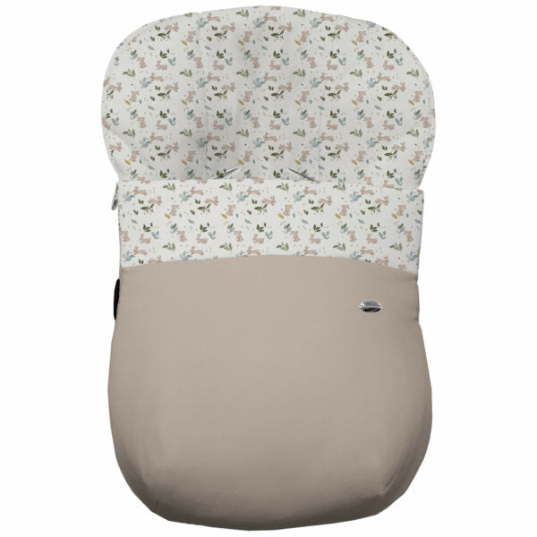 Saco Grupo Cero en tejido polipiel muy suave con pespuntes en color tostado. Para el interior pelo estampado Altea