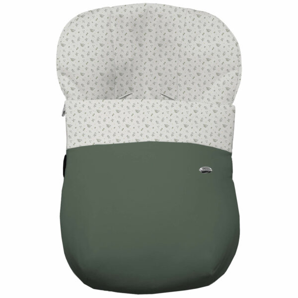 Saco Grupo Cero en tejido polipiel muy suave con pespuntes en color verde. Para el interior pelo estampado Luan Verde